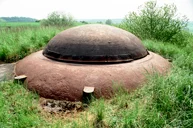 De tourelle en éclipse op blok 9 (Ouvrage Anzeling)